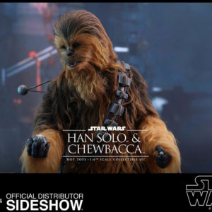 Figuras Chewbacca Han Solo Hot Toys Deluxe Set Episodio VII escala 1/6