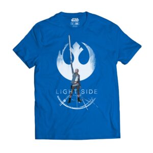 Camiseta azul Star Wars Rey Light Side