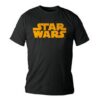 Camiseta negra Star Wars Logo Amarillo