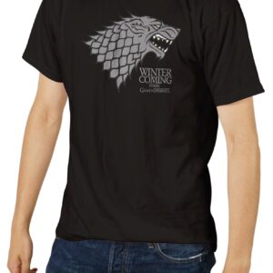 Camiseta Juego de Tronos Stark Negra
