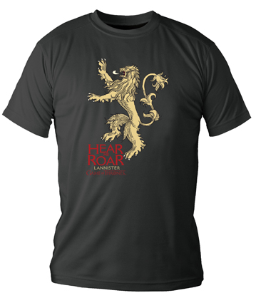 Camiseta Negra Juego de Tronos Lannister Chico
