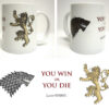Taza Cerámica Blanca Juego de Tronos You Win Or You Die