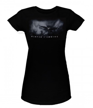 Camiseta Negra Juego de Tronos Winter is Coming