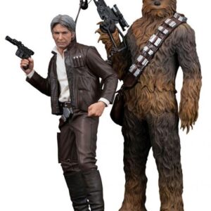 Pack de 2 Estatuas Han Solo & Chewbacca Star Wars Episodio VII ARTFX+