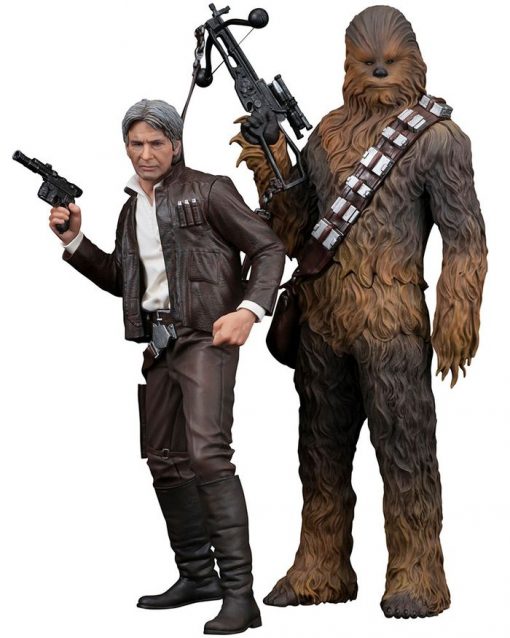 Pack de 2 Estatuas Han Solo & Chewbacca Star Wars Episodio VII ARTFX+