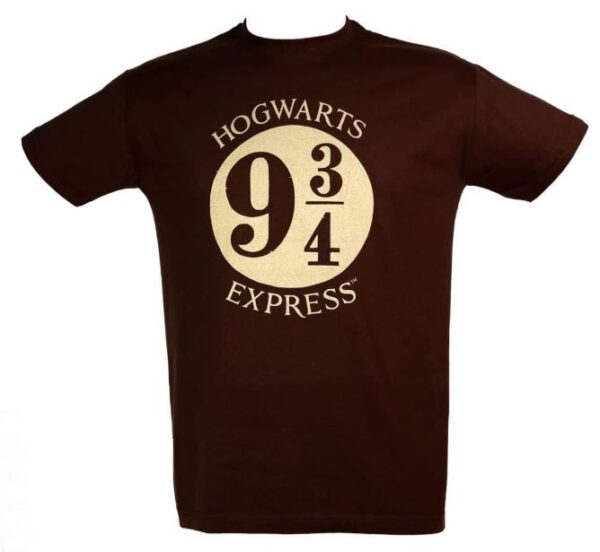 Camiseta Hogwarts Express Harry Potter Marrón