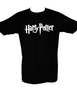 Camiseta negra logo Harry Potter