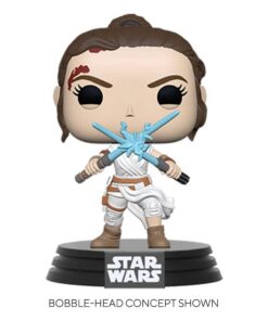 Star Wars Episode IX POP! Movies Vinyl Figura Rey w/2 Light Sabers 9 cm 434