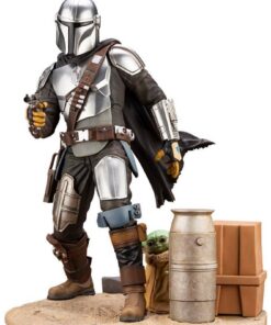 Star Wars The Mandalorian Estatua ARTFX 1/7 Mandalorian & The Child 26 cm