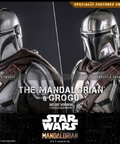 Star Wars The Mandalorian Pack de 2 Figuras 1/6 The Mandalorian & Grogu Deluxe Version 30 cm - Imagen 4