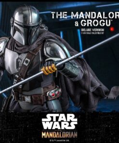 Star Wars The Mandalorian Pack de 2 Figuras 1/6 The Mandalorian & Grogu Deluxe Version 30 cm - Imagen 10