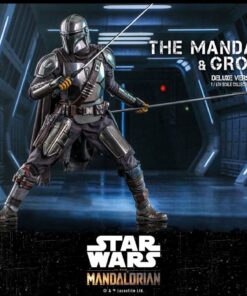 Star Wars The Mandalorian Pack de 2 Figuras 1/6 The Mandalorian & Grogu Deluxe Version 30 cm - Imagen 11