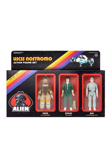 Alien Pack de 3 Figuras ReAction Pack A 10 cm