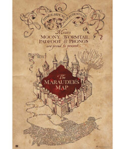 Póster Harry Potter Mapa del Merodeador GPE5159
