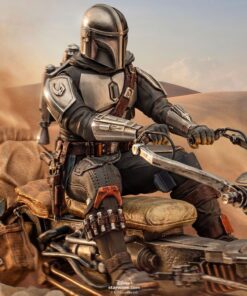 Star Wars The Mandalorian Estatua 1/10 Deluxe Art Scale Mandalorian on Speederbike 18 cm - Imagen 10