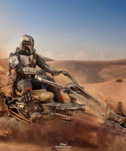 Star Wars The Mandalorian Estatua 1/10 Deluxe Art Scale Mandalorian on Speederbike 18 cm - Imagen 11