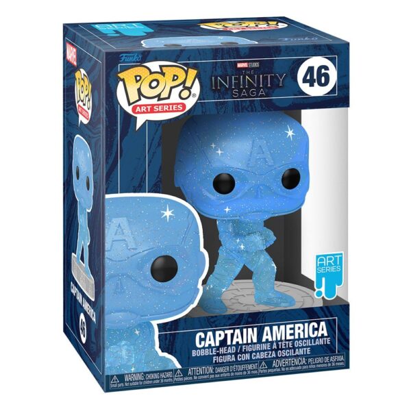 Infinity Saga Figura POP! Artist Series Vinyl Captain America (Blue) 9 cm 46