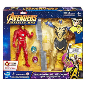 Set figuras Iron Man vs Thanos Vengadores Avengers Marvel