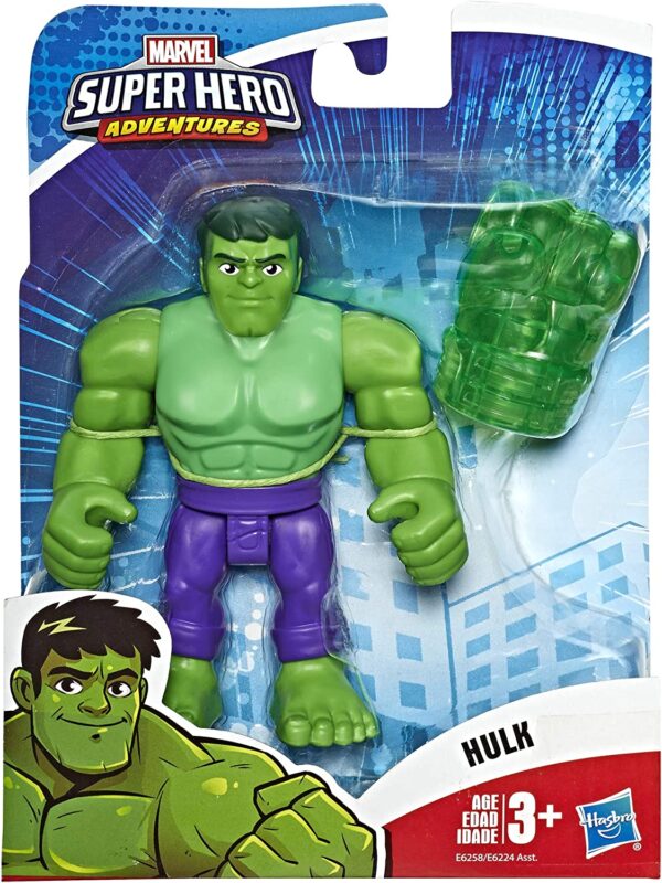 Super Hero Adventures Heroes Marvel Hulk con puño