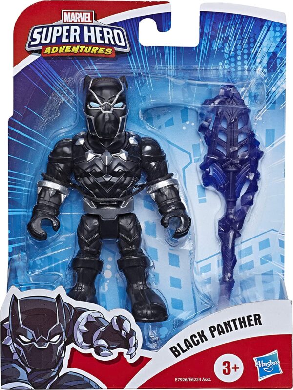 Super Hero Adventures Heroes Marvel Black Panther con arma
