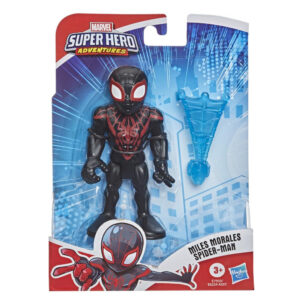 Super Hero Adventures Heroes Marvel Miles Morales con tela de araña