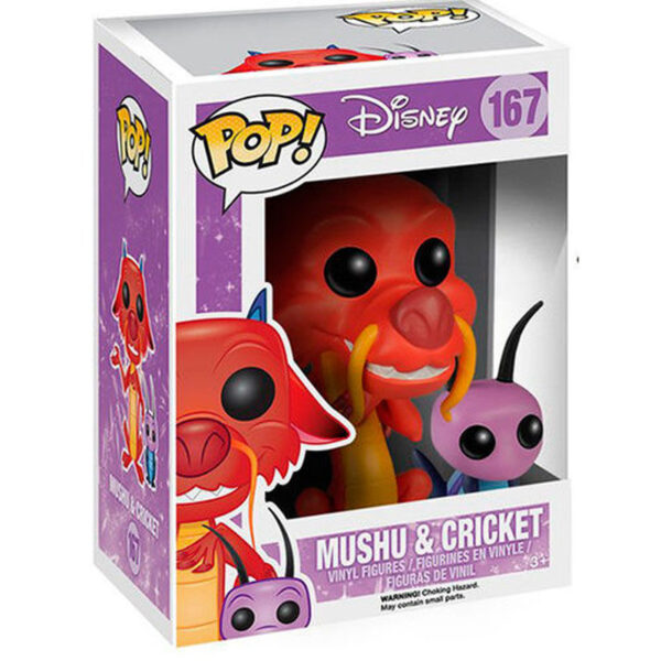 Figura POP Disney Mulan Mushu & Cricket 167