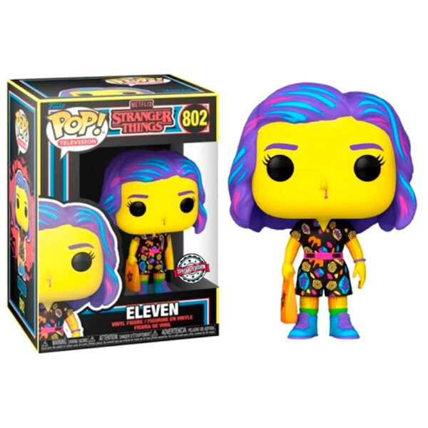 Figura POP Stranger Things Eleven in Mall Outfit Black Light Exclusive 802