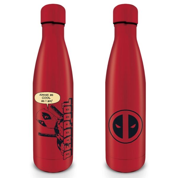 Botella metálica Marvel Deadpool tapón