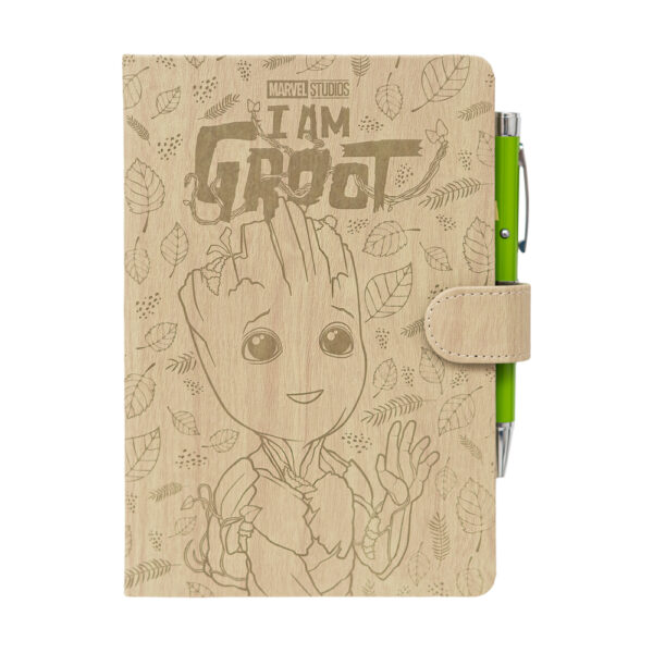 Cuaderno Premium A5 con bolígrafo proyector Marvel Groot