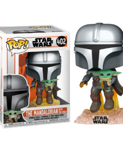 Figura POP Star Wars The Mandalorian Mando Flying with Jet Pack 402